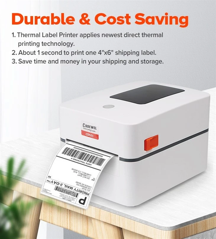Codewel Thermal Printer CD521 203dpi