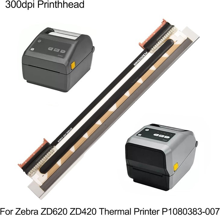 P1080383-007 Thermal Print Head 300Dpi Fit For Zebra ZD620 ZD420 Thermal Printer